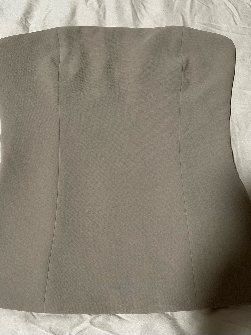 Aritzia Wilfred strapless Posh Tube Top Size 4 Nomad Taupe color